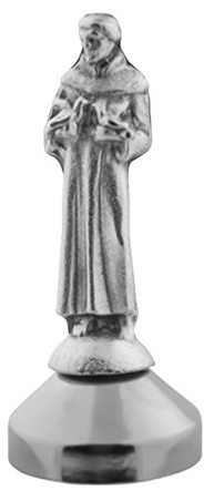 Estátua de São Francisco de Assis - Devocional Católica para Casa e Escritório - 7,6cm - Feita na Itália - imagem 2