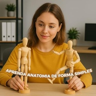 Manequim Articulado de Madeira – Referência Artística e Decoração Criativa para Estúdio e Casa - imagem 3