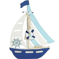 Mini Jangada Decorativa Náutica - Charme Marítimo para Casa de Praia - imagem 2