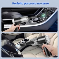 Mini Aspirador Portátil 3 em 1 Sem Fio: Potente, Recarregável e Versátil para Casa e Carro - imagem 5