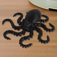 Estátua 3D Polvo Decorativo Preto - Decoração Moderna para Casa e Escritório - imagem 2
