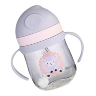 Copo com Canudo Naroote para Bebês - 250ml, à Prova de Vazamento, Design V, Ideal para Viagem e Casa (Roxo) - imagem 2