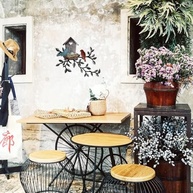 Arte de Parede Rústica em Metal com Design de Casa de Pássaro – Decoração Natural para Sala, Cozinha e Jardim - imagem 5