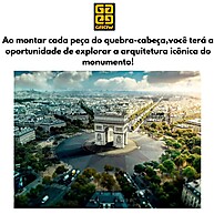 Quebra-Cabeça Arco do Triunfo 500 Peças: Paris na Sua Casa! - imagem 2