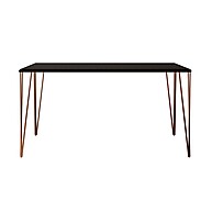 Mesa de Jantar Elen: Preto e Cobre para Sua Casa - imagem 2