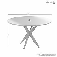 Mesa Redonda Candian 108cm: Elegância para sua Casa - imagem 2