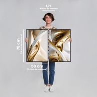 Quadro Abstrato Dourado: Elegância para sua Casa - imagem 2