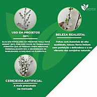 Flores de Cerejeira Artificiais: Beleza Permanente para Sua Casa - imagem 1