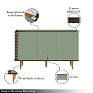 Buffet Village 1,36m: Elegância Retrô para sua Casa - imagem 2