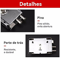 Fechadura Tetra Cromada: Proteção Total para Sua Casa 🔒 - imagem 1