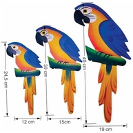 Trio de Araras Decorativas de Parede em MDF - Decoração Tropical para Casa - imagem 4
