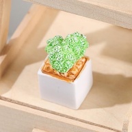 Enfeite de Vaso Cacto 4 Peças - Mini Estátuas Decorativas para Casa e Jardim - imagem 5