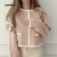 Casaco Feminino Elegante Lovito: Estilo e Conforto - imagem 1