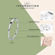 Anel Prata 925 Bamoer: Elegância para Casais - imagem 2