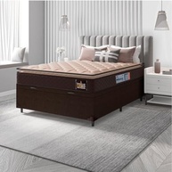 Cama Box Baú Casal com Colchão Pillow Top D33 - Conforto e Armazenamento em 138x188cm - imagem 5