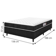 Cama Box Colchão Casal New Millenium D33 138x188cm - Conforto e Estabilidade com Design Moderno - imagem 4