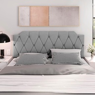 Cabeceira Casal Estofada com Pés e Botões Strass - Cairo 1,40m | 6 Cores | Conforto e Estilo para o Quarto - imagem 5