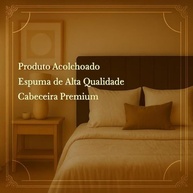Cabeceiras Estofada Modular Azul para Cama Casal King e Super King - Painel 2,00m x 60cm com Módulos Adesivos - imagem 5