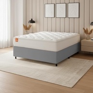 Cama Box Colchão Casal King Molas Ensacadas Real 193x203x65cm - Conforto e Sustentação Premium com Design Moderno - imagem 3