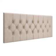 Cabeceira Casal Capitonê Estofada Paris Suede Areia - Design Sofisticado e Conforto para Seu Quarto - imagem 1