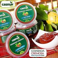 3x Goiabada Cascão Cremosa De Colher Zero Açúcar 370g Casmar - imagem 2