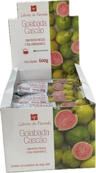 Goiabada Cascão display 30g Sabores da Fazenda, caixa com 20 unidades - imagem 1