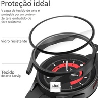 Case Bumper Premium com Película para Samsung Watch 7 40mm - Proteção Total e Estilo (Preto) - imagem 3