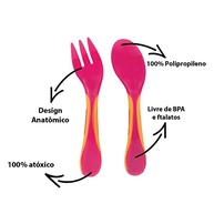 Kit Talher Baby com Case Rosa da Buba - Seguro, Ergonômico e Prático - imagem 3