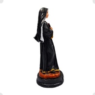 Imagem de Santa Rita de Cássia em Resina 15 cm - Escultura Católica Pintada à Mão com Detalhes Realistas - Ideal para Devoção e Decoração Religiosa - imagem 5