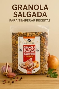 Granola Salgada com Cereais e Castanhas - Biomass, Vegana, Sem Conservantes - 400g - imagem 5