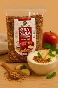 Granola Néctar de Maçã Biomass, Mix de Cereais com Frutas e Castanhas, Vegano, 400g - imagem 4