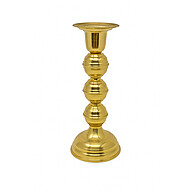 Castiçal Artesanal Dourado Latão para Velas de 7 Dias – 4 Tamanhos - imagem 1