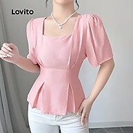 Blusa Rosa Lovito com Babados: Elegância Casual - imagem 2