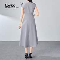 Vestido Plissado Cinza: Elegância Casual - imagem 2