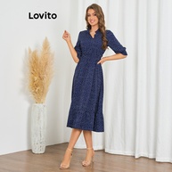 Vestido Floral Babados Lovito: Elegância Casual - imagem 2
