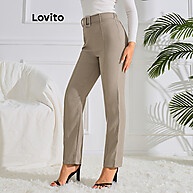 Calça Jacquard Feminina Lovito: Elegância Casual - imagem 2