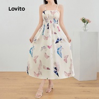 Vestido Borboleta Franzido Lovito: Elegância Casual - imagem 2