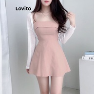 Vestido Ombro Frio Lovito: Elegância Casual - imagem 2