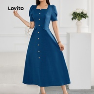 Vestido Jeans Lovito: Elegância Casual! - imagem 2