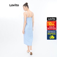 Vestido Midi Listrado Lovito: Elegância Casual - imagem 2