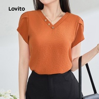 Blusa Plissada Lovito: Elegância Casual - imagem 2