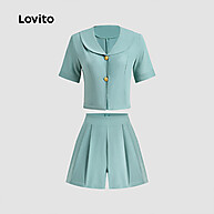 Calças e Blusas Plissadas Lovito: Elegância Casual - imagem 2