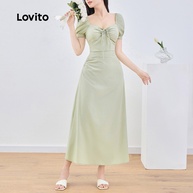 Vestido Lovito Plissado: Elegância Casual - imagem 2