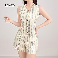 Lovito Tops Listrado Dividido: Conforto e Estilo Casual - imagem 2