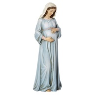 Estatueta Católica Maria Mãe de Deus por Michael Adams - 20 cm em Resina Esculpida - imagem 1