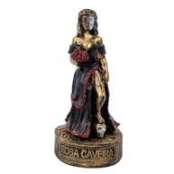 Escultura Rosa Caveira Vintage em Resina 10 cm - Estilo Gótico e Charme Retro - imagem 2