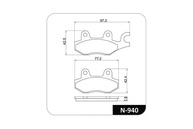 Pastilha de Freio Dianteira Premium para CB 300F, Twister CB 250, Fazer 250, Ninja 300 e Kansas 150 - imagem 3