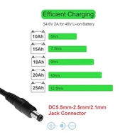 Carregador THEPRO 54.6V 2A para Bicicletas e Scooters Elétricas 48V - Lítio | Conector CC 5.5mm - imagem 3