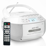 CD Player Portátil Bluetooth 5.1 com Rádio AM/FM, Cassete e USB - Som Imersivo e Versátil - imagem 1