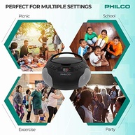 Philco Boombox Portátil: Reviva seus CDs com Som Estéreo e Rádio AM/FM - imagem 4
